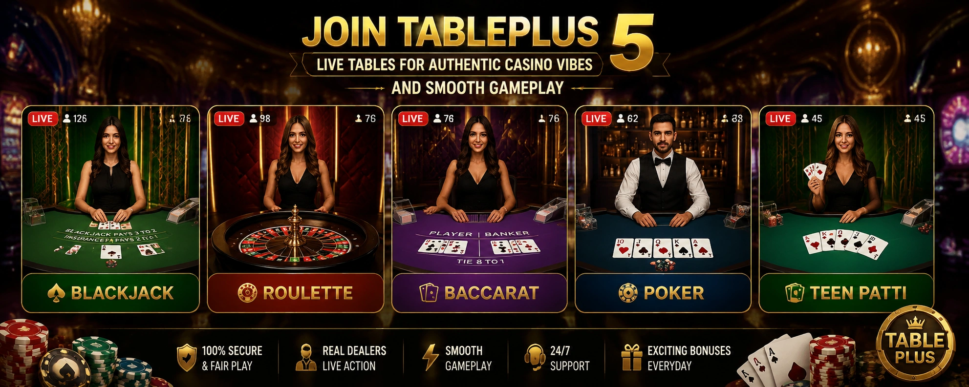 TABLEPLUS live dealer room